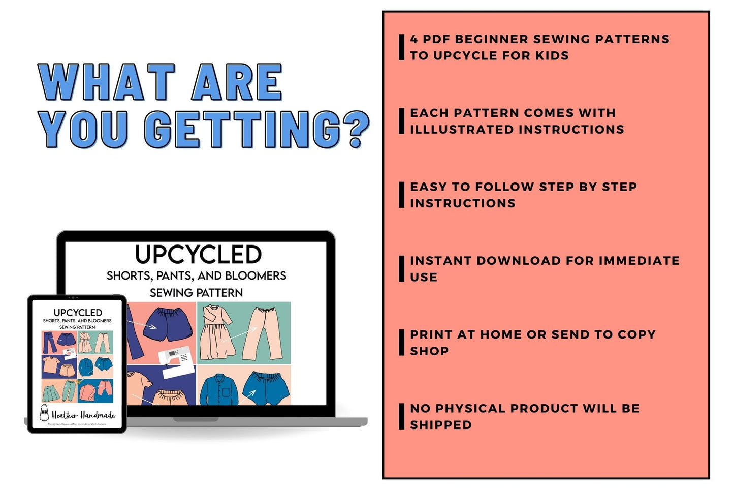 Upcycled Kid Sewing Pattern Bundle