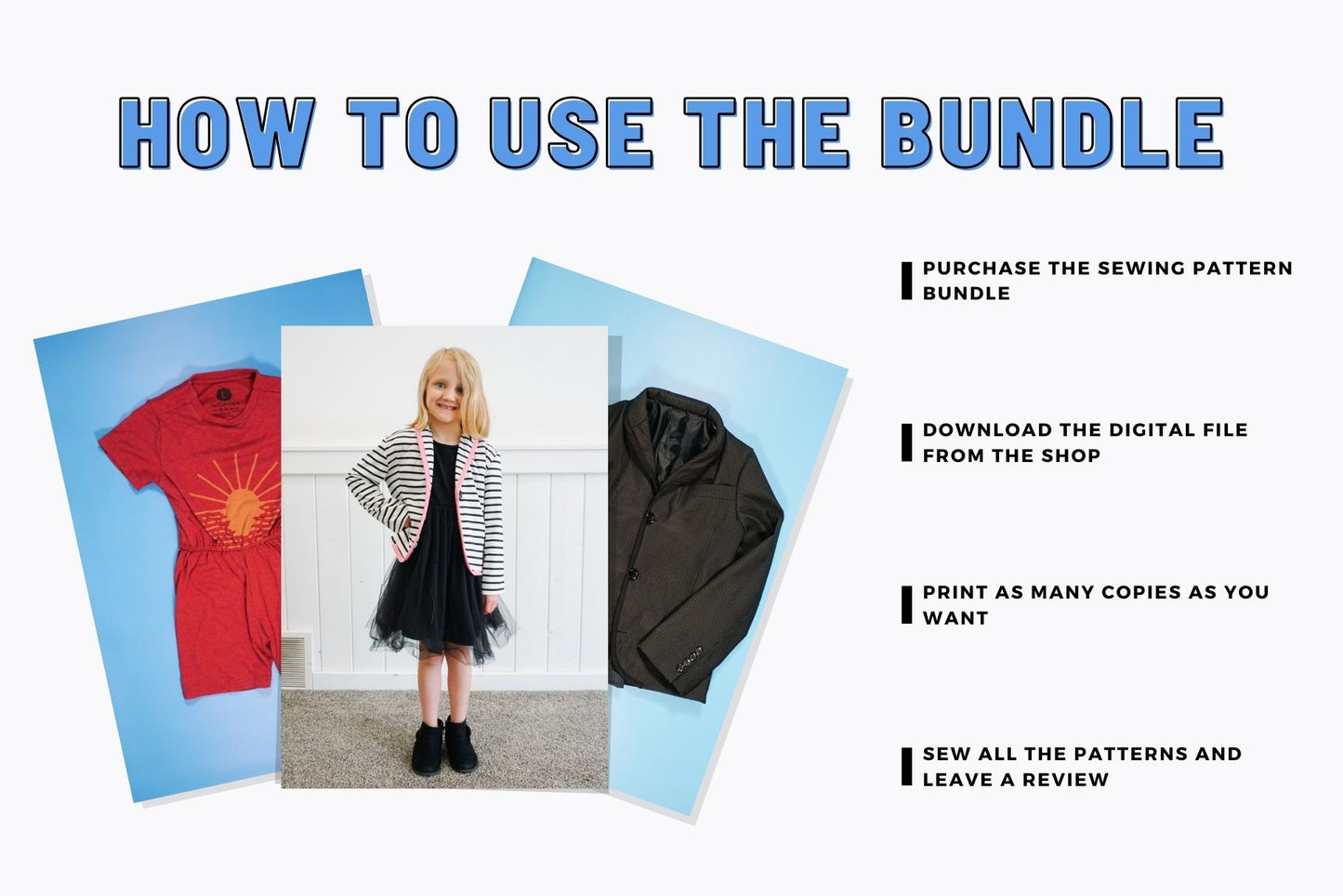 Upcycled Kid Sewing Pattern Bundle
