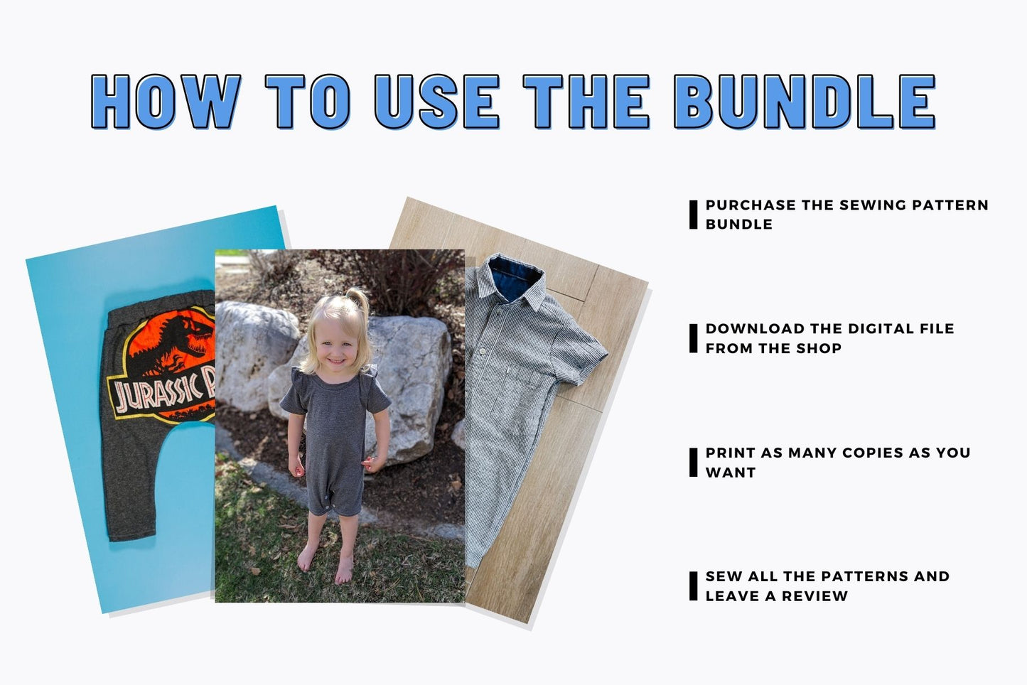 Upcycled Baby Sewing Pattern Bundle
