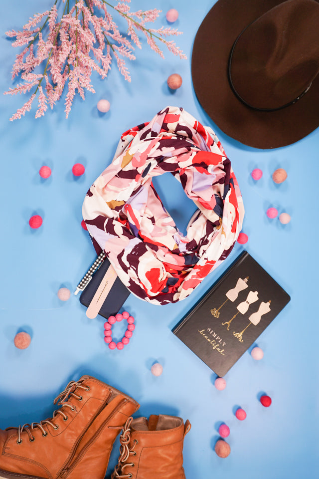 Infinity Scarf with Invisible Pocket Sewing Pattern