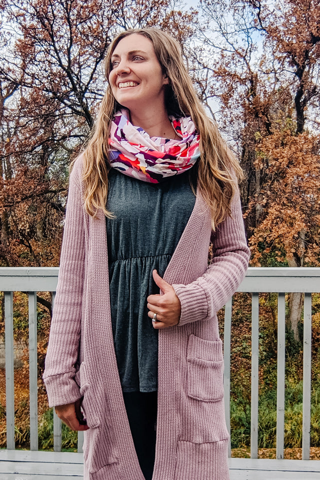 Infinity Scarf with Invisible Pocket Sewing Pattern