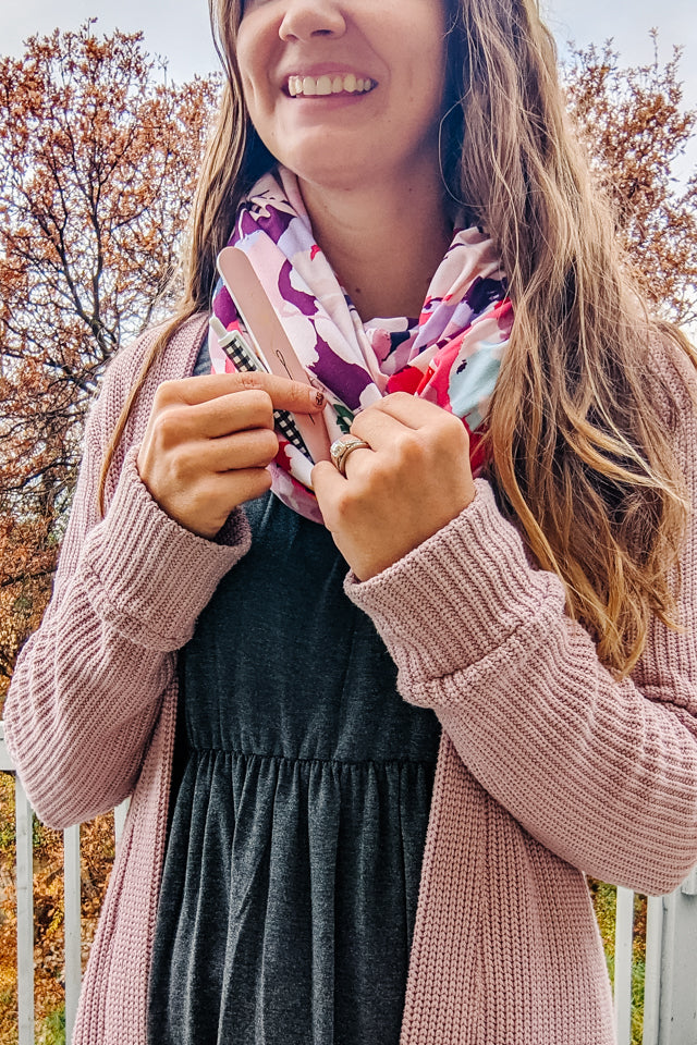 Infinity Scarf with Invisible Pocket Sewing Pattern