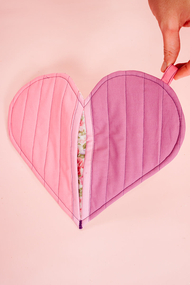 Heart Oven Mitt Sewing Pattern