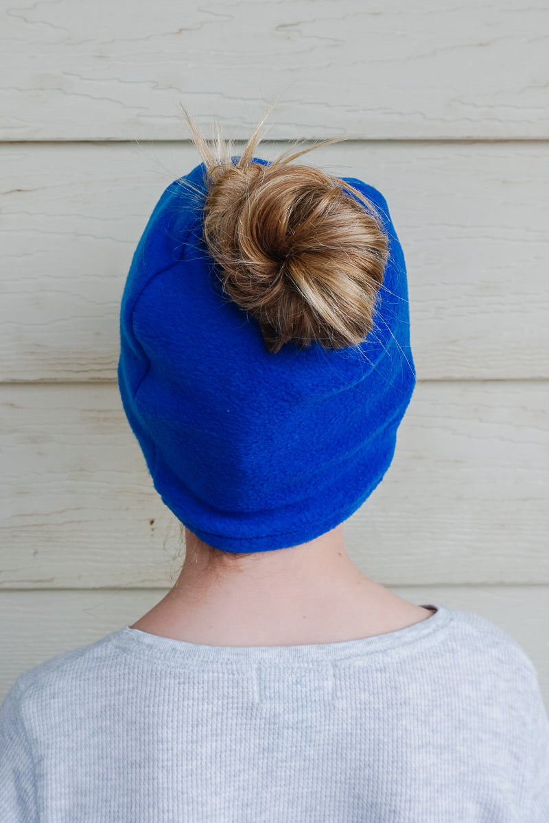 Ponytail Beanie Sewing Pattern and Tutorial