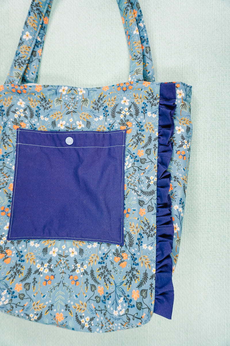 Ruffled Tote Bag Sewing Pattern