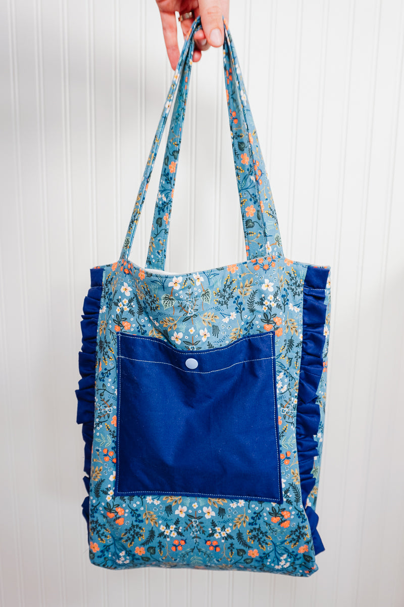 Ruffled Tote Bag Sewing Pattern