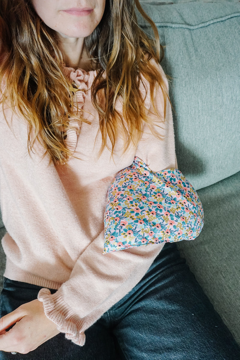 Rice Heating Pad Sewing Pattern and Tutorial