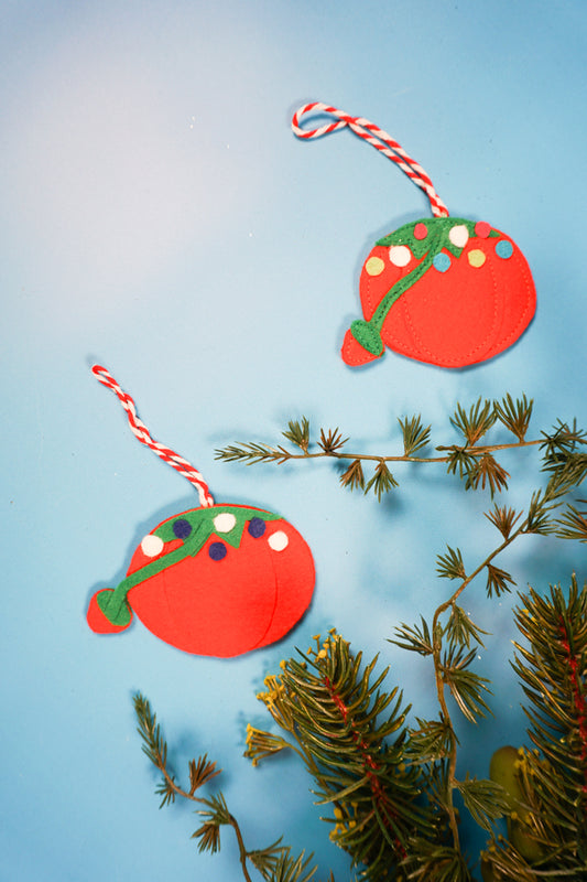 Tomato Pincushion Felt Ornament Pattern