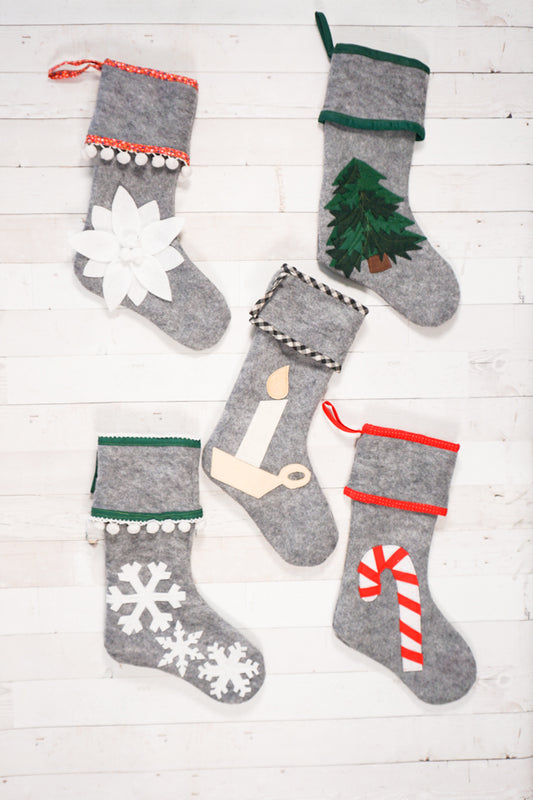 Felt Stocking Sewing Pattern and Tutorial