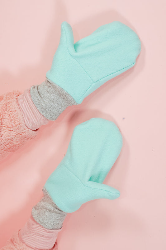 Fleece Mittens Sewing Pattern and Tutorial