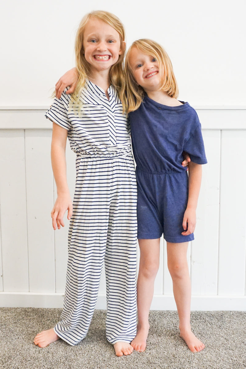 Kid Upcycled T-Shirt Romper and Dress Sewing Pattern