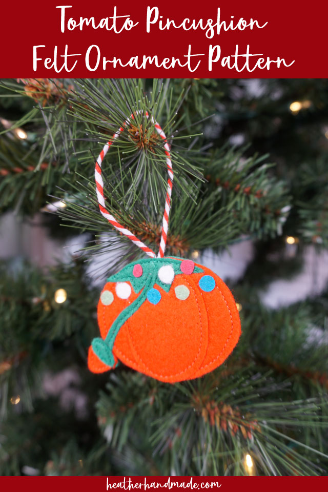 Tomato Pincushion Felt Ornament Pattern