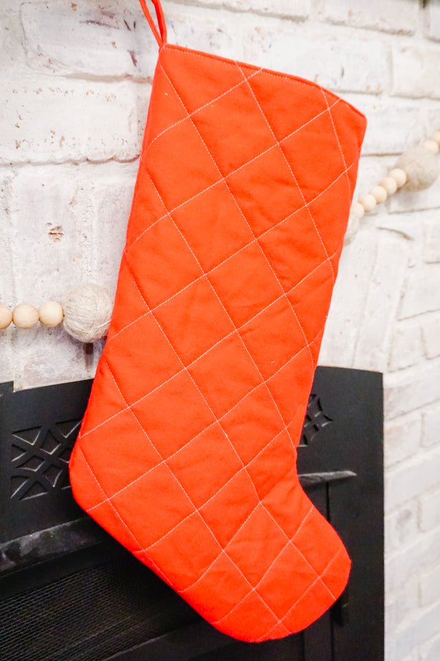 Quilted Christmas Stocking Pattern and Tutorial