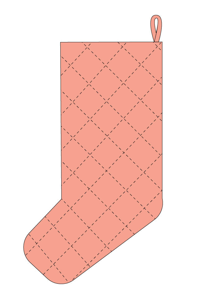 Quilted Christmas Stocking Pattern and Tutorial