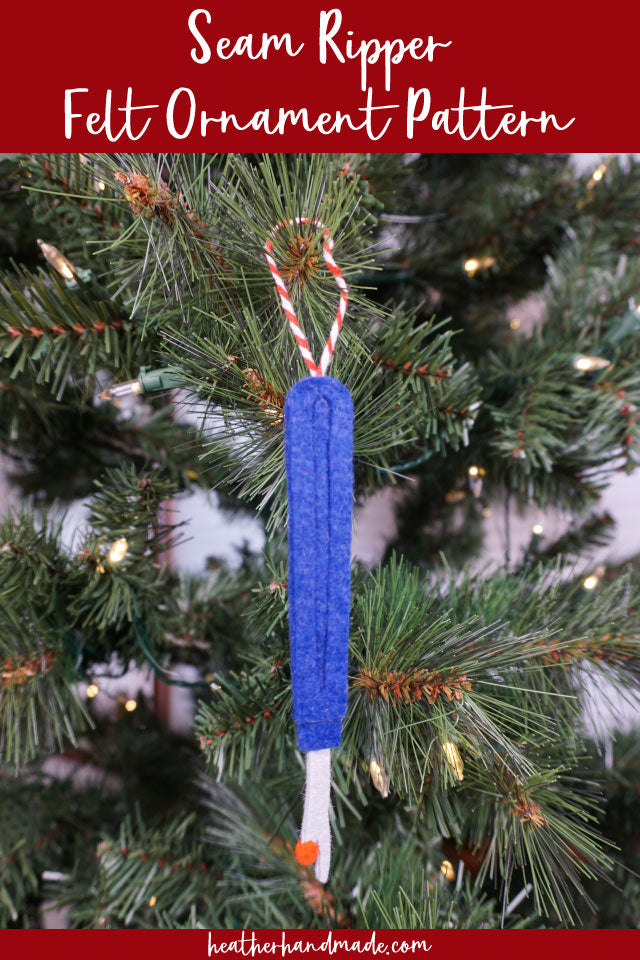 Seam Ripper Felt Ornament Pattern