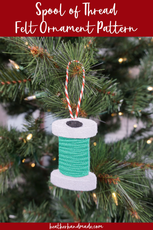 Spool of Thread Felt Ornament Pattern