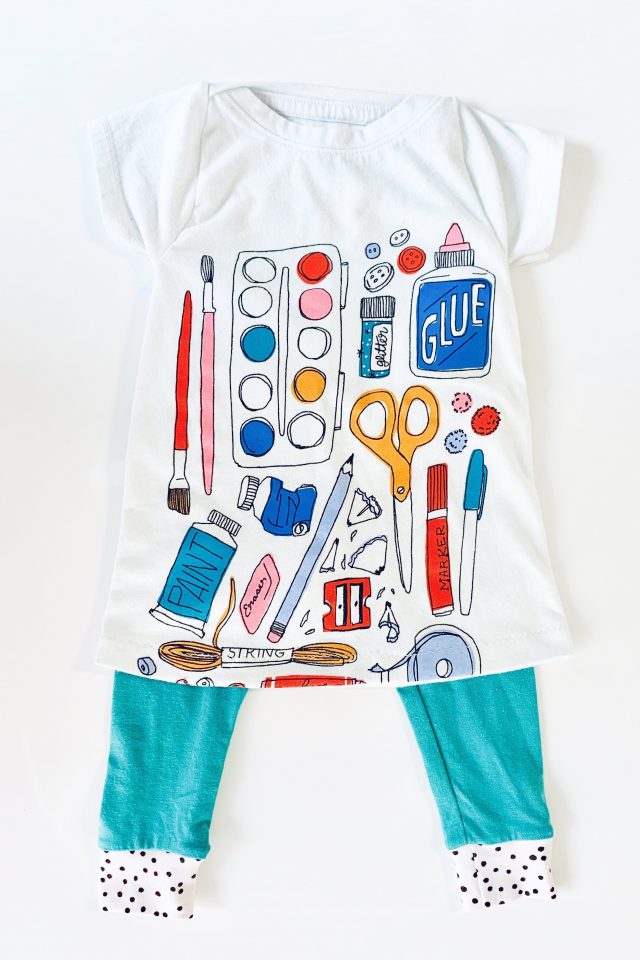 Upcycled T-Shirt Romper and Dress Sewing Pattern