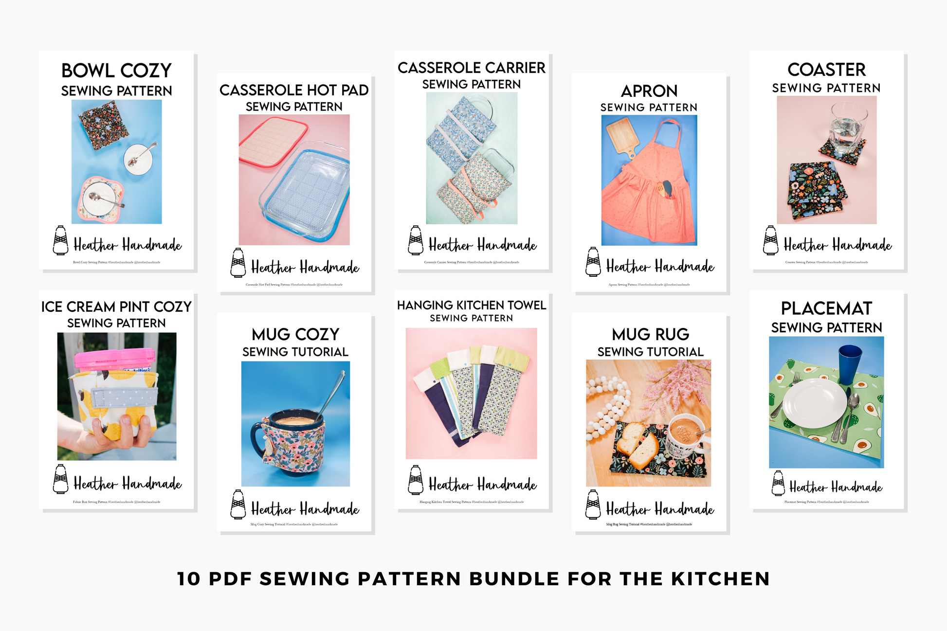 Kitchen V Pattern Kitchen Sewing Patterns Bundle – Heather Handmade Shop