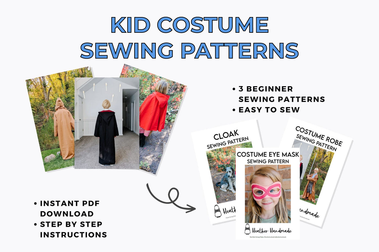 Kid Costume Sewing Pattern Bundle