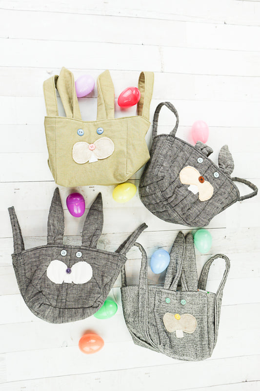 Bunny Basket Sewing Pattern and Tutorial