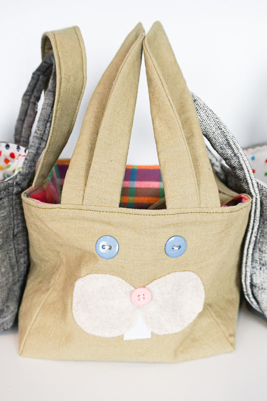 Bunny Basket Sewing Pattern and Tutorial
