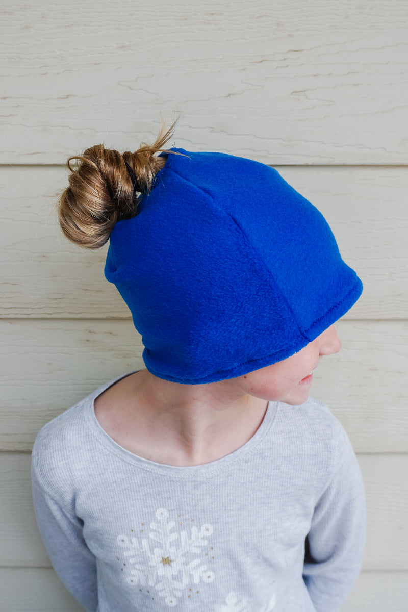 Ponytail Beanie Sewing Pattern and Tutorial