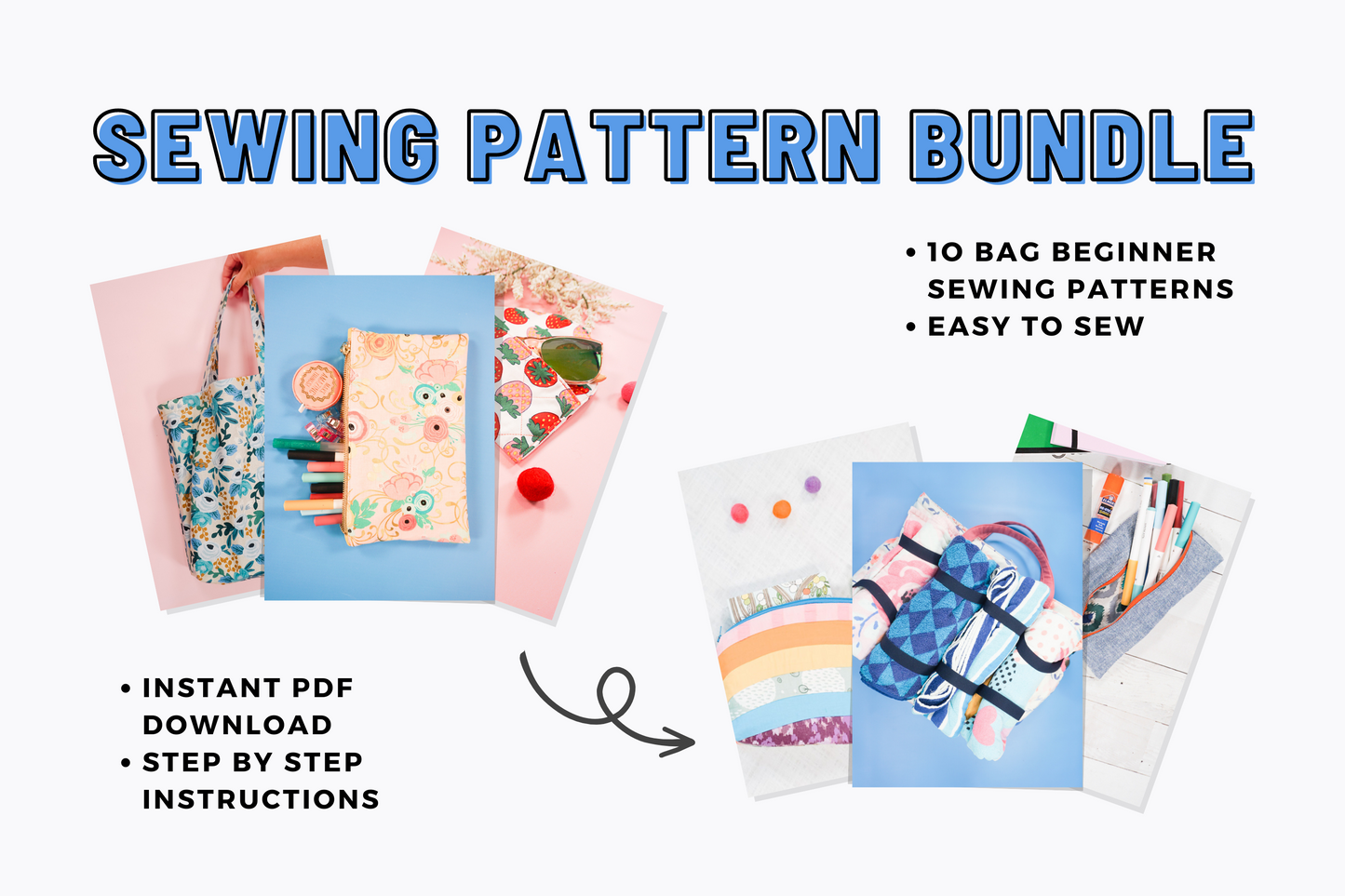 Bag Sewing Patterns Bundle