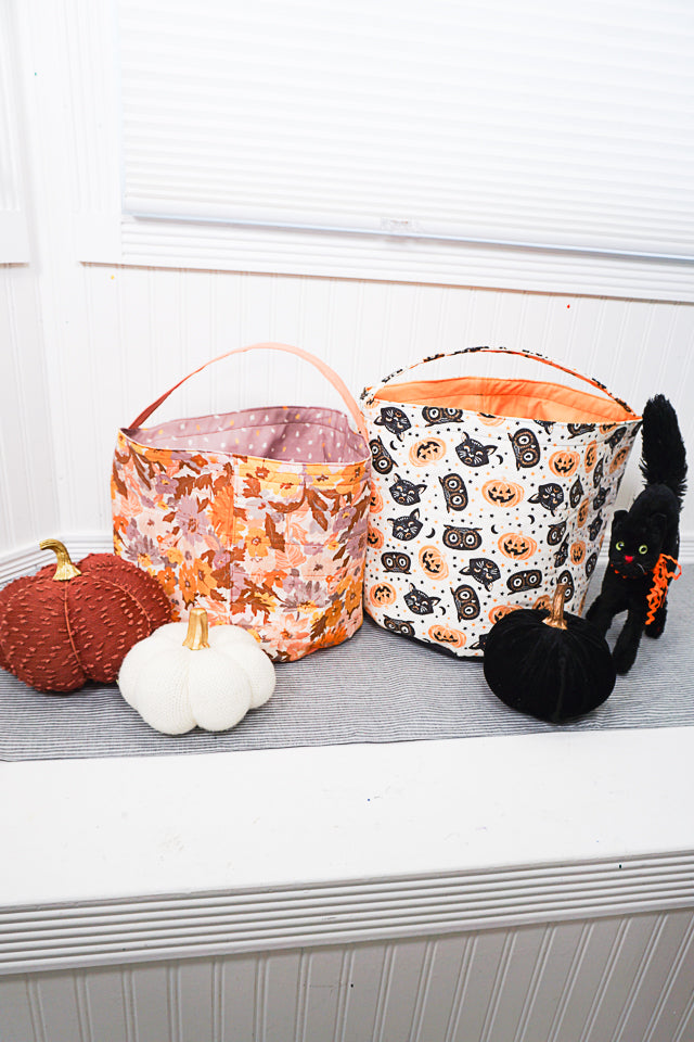 Fabric Bucket Sewing Pattern and Tutorial