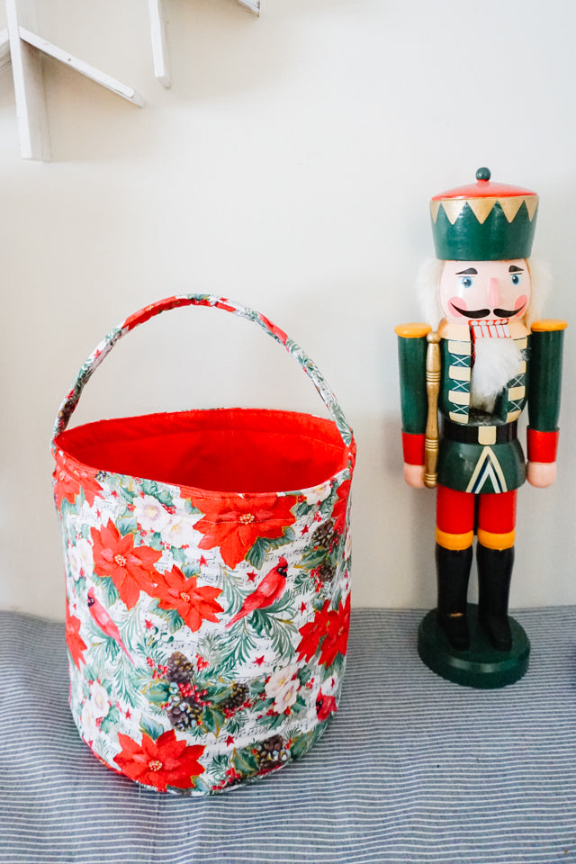 Fabric Bucket Sewing Pattern and Tutorial