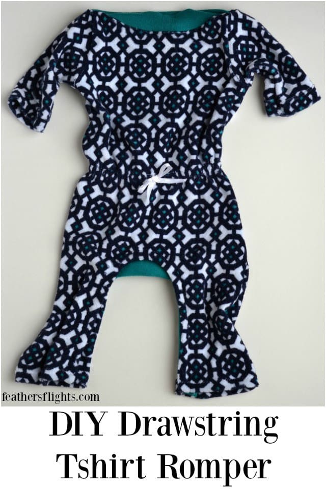 6 mos Baby T-Shirt Romper Pattern and Tutorial