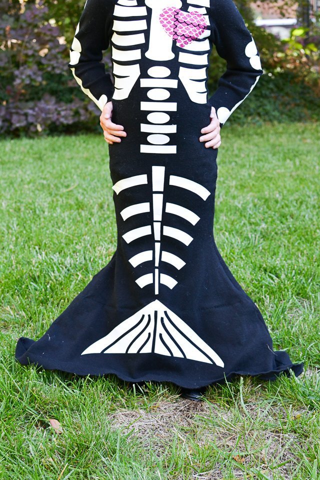 skeleton mermaid diy