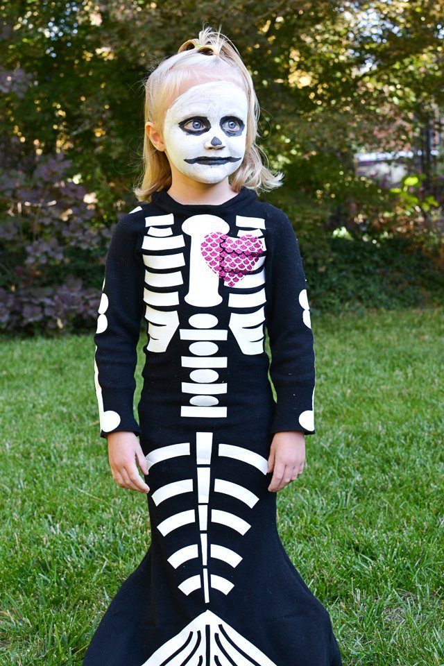 skeleton mermaid costume