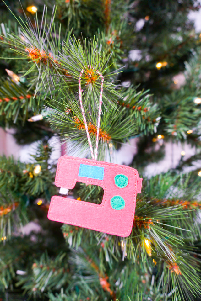 Sewing Machine Felt Ornament Pattern