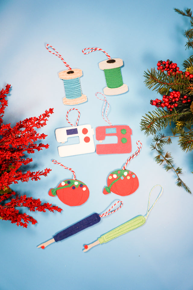 Sewing Themed Felt Ornament Pattern Bundle