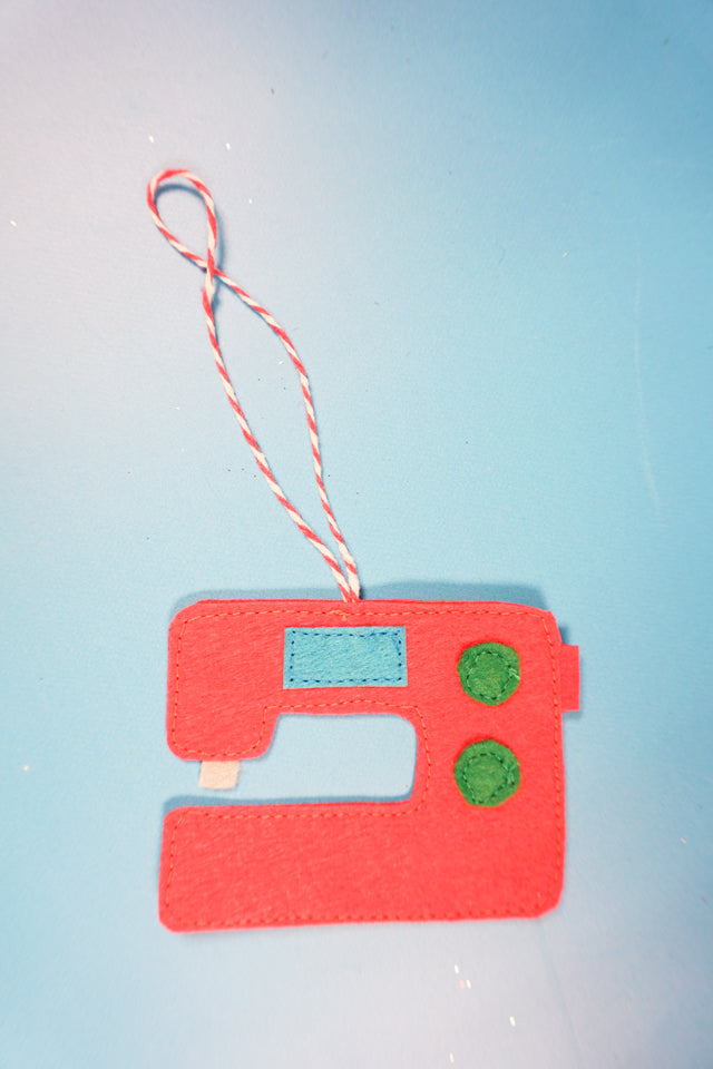 Sewing Machine Felt Ornament Pattern