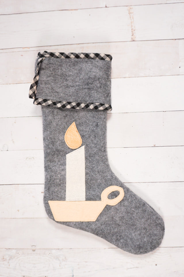 Felt Stocking Sewing Pattern and Tutorial
