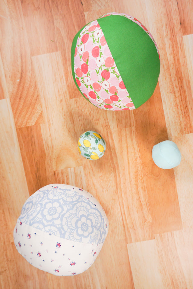Fabric Ball Sewing Pattern and Tutorial