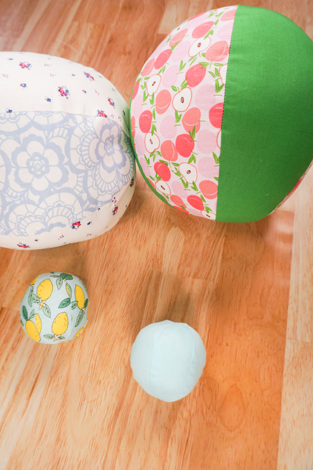 Fabric Ball Sewing Pattern and Tutorial