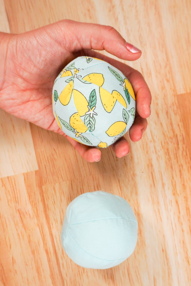 Fabric Ball Sewing Pattern and Tutorial