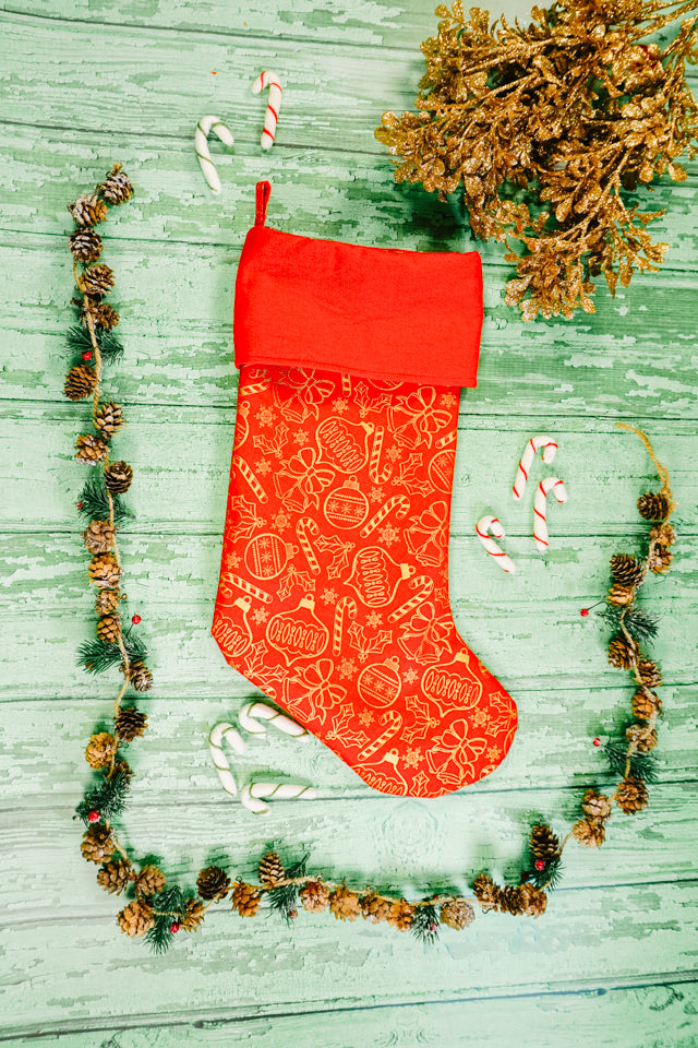 Christmas Stocking Sewing Pattern and Tutorial