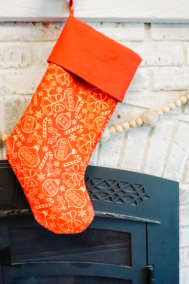 Christmas Stocking Sewing Pattern and Tutorial