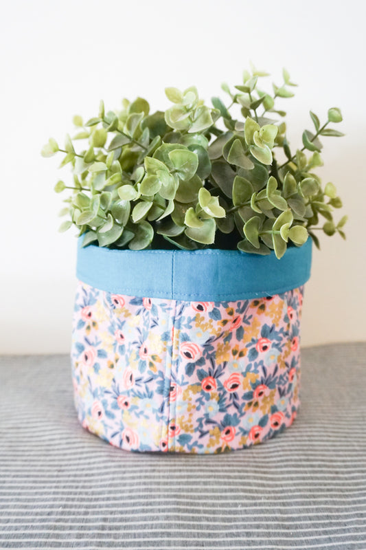 Fabric Basket Sewing Pattern and Tutorial