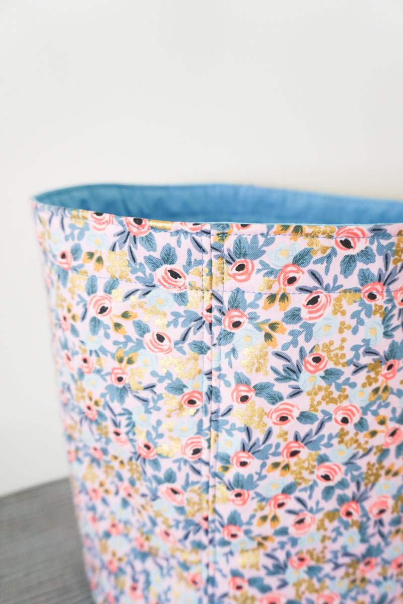 Fabric Basket Sewing Pattern and Tutorial