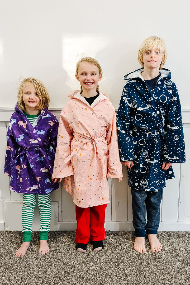 Kids Robe Sewing Pattern and Tutorial