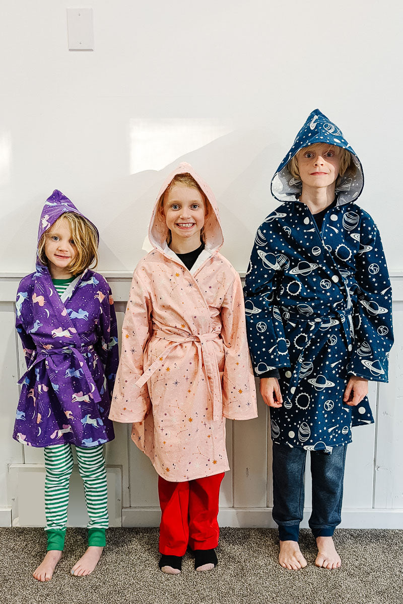 Kids Robe Sewing Pattern and Tutorial