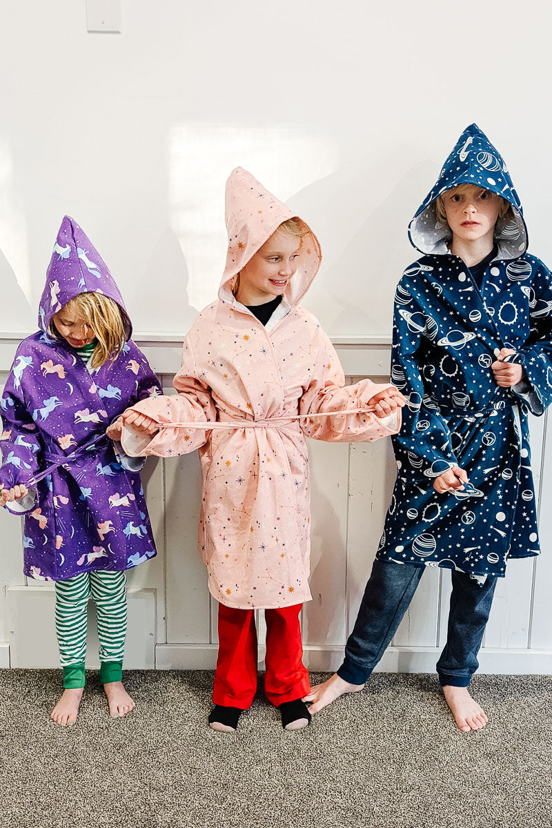 Kids Robe Sewing Pattern and Tutorial