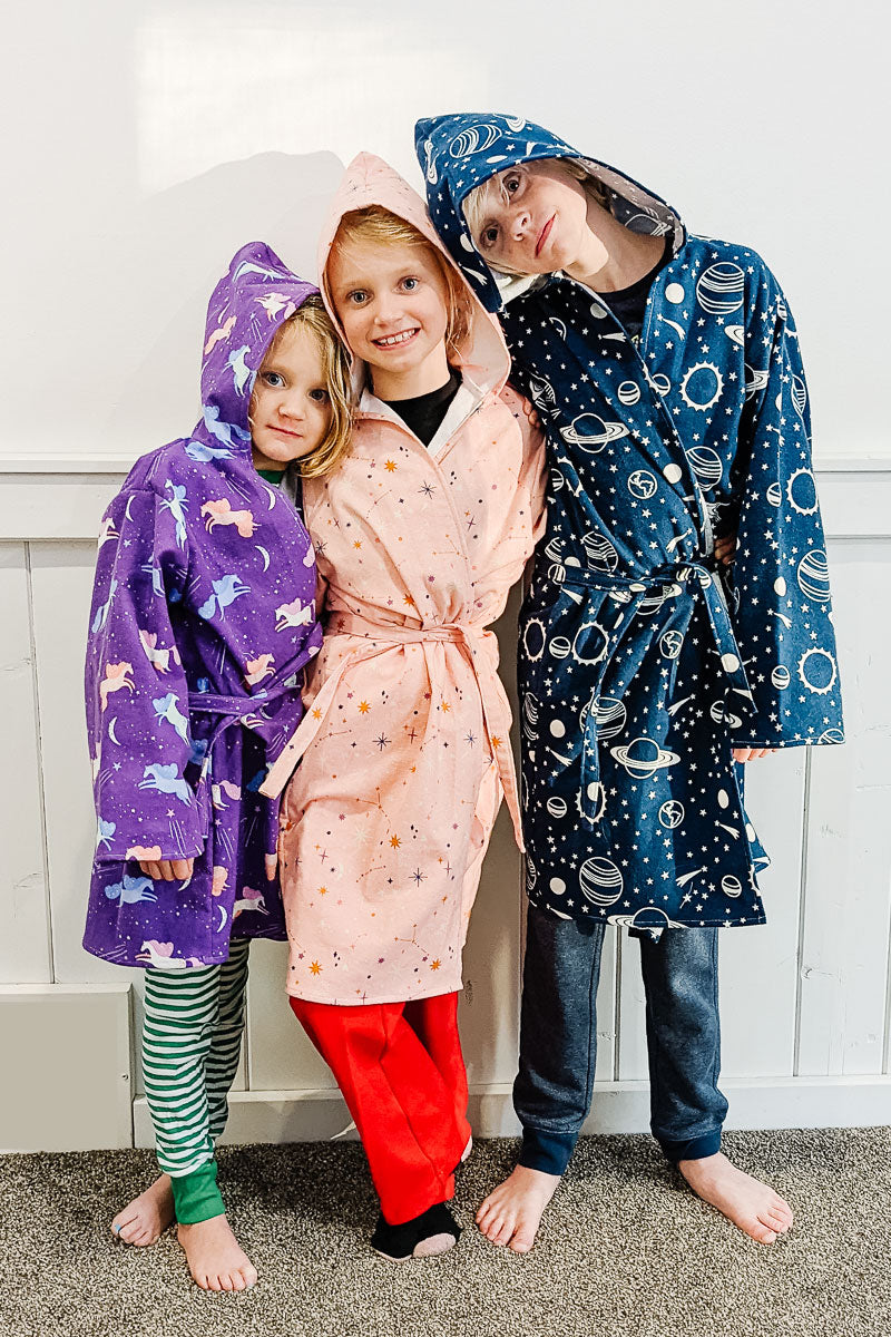 Kids Robe Sewing Pattern and Tutorial