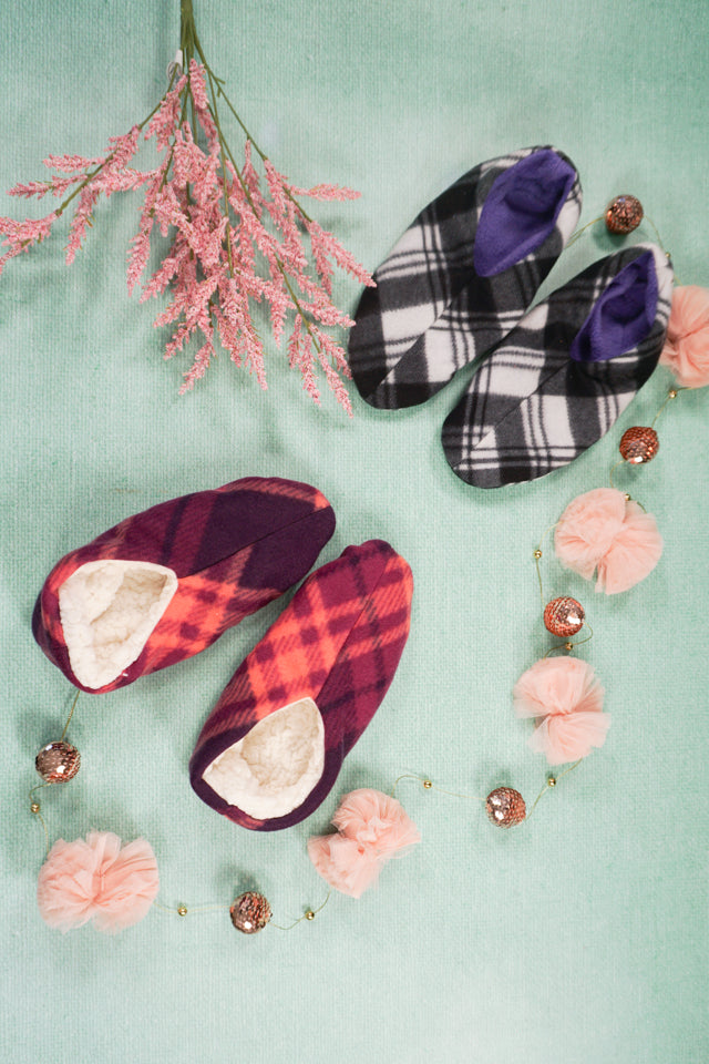 Women Slipper Sewing Pattern and Tutorial