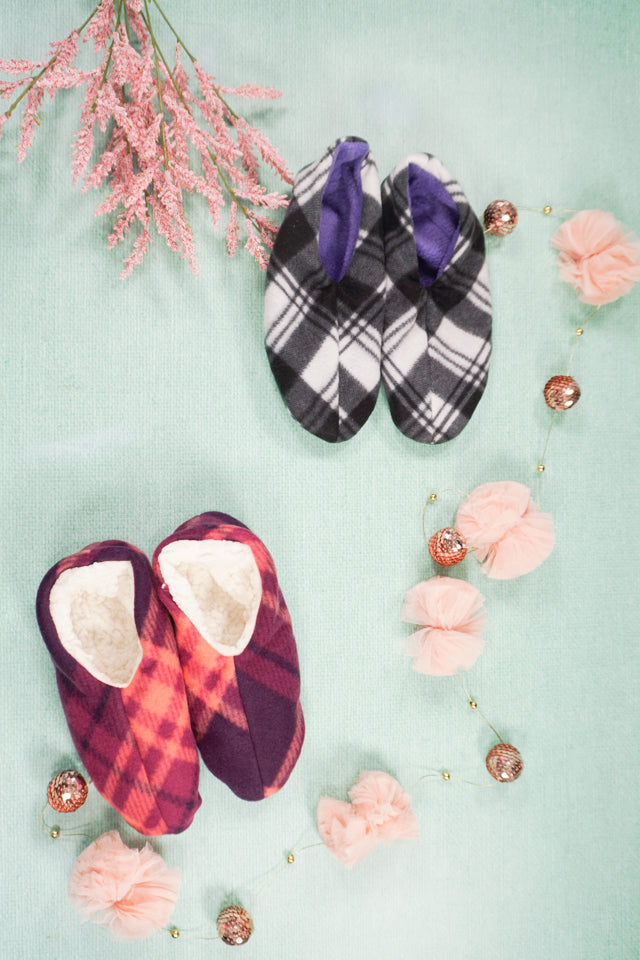 Women Slipper Sewing Pattern and Tutorial