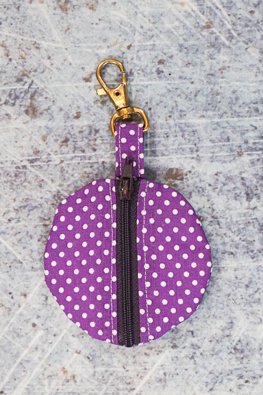 Circle Zipper Pouch Pattern and Tutorial